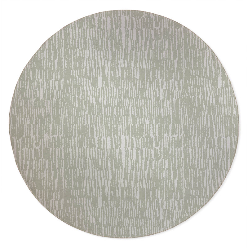 Strands Non-Slip Outdoor Rug, Round 5'