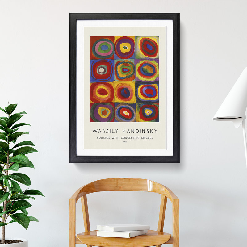 Farbstudie by Wassily Kandinsky - Framed Print, 36cm H x 27cm W x 2cm D, Black Framed