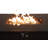 Smoked Glass Metal Rectangle Fire Pit