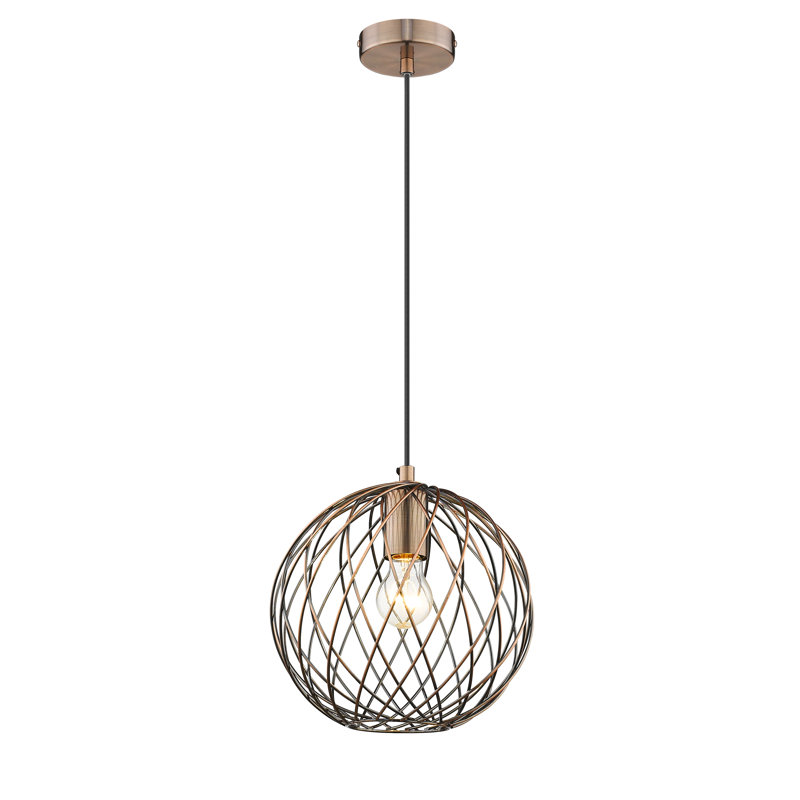 Sumner 1 - Light Copper Sphere Pendant