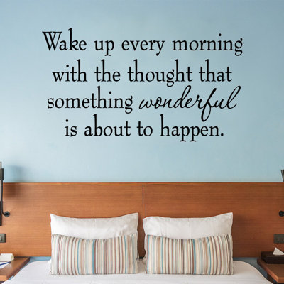 Adhésif décoratif Gritton «Wake Up Every Morning»