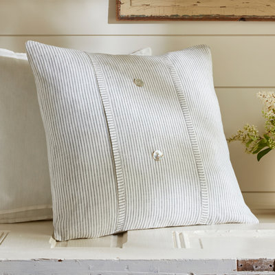Pebble Pinstripe Throw Pillow