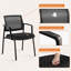Chaise d'appoint avec structure en métal, revêtement rembourré, accoudoirs inclus-1618902902