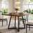 31.5" Small Square Dining Table for 2-4, Industrial Kitchen Table-893266833-893266834
