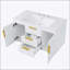 Meuble-lavabo mural 36 po avec lavabo, armoire de rangement flottante et 2 tiroirs pour salle de bain moderne 36 po-1318334726