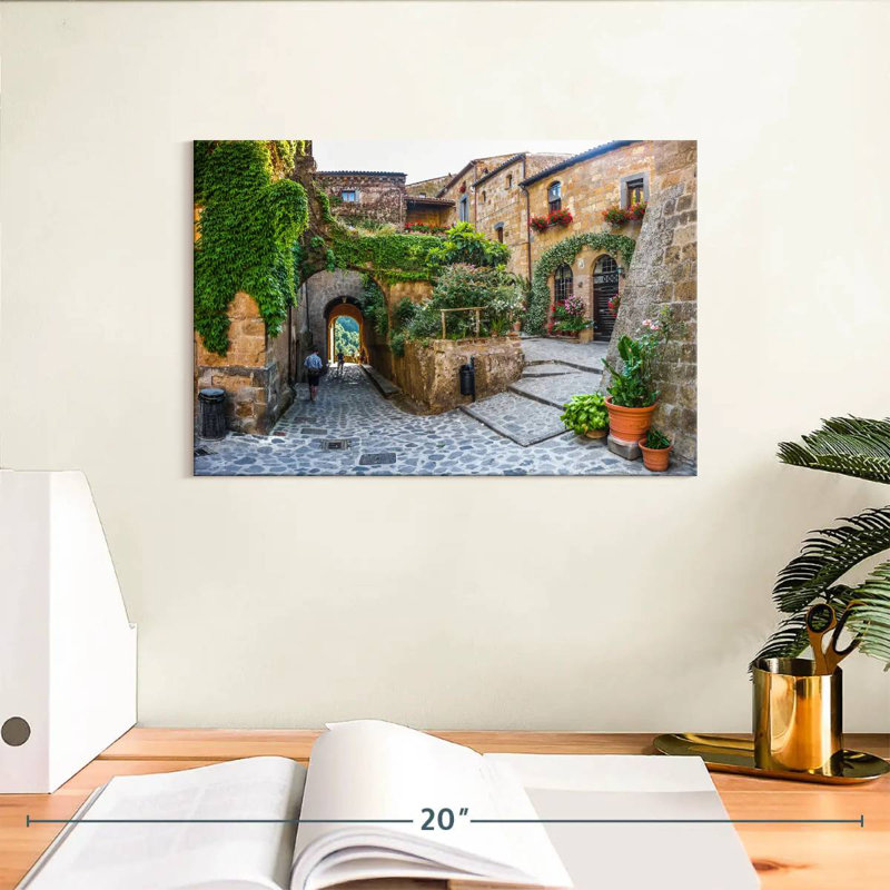 Kavia civita di Bagnoregio Town, H 8 po x l 12 po