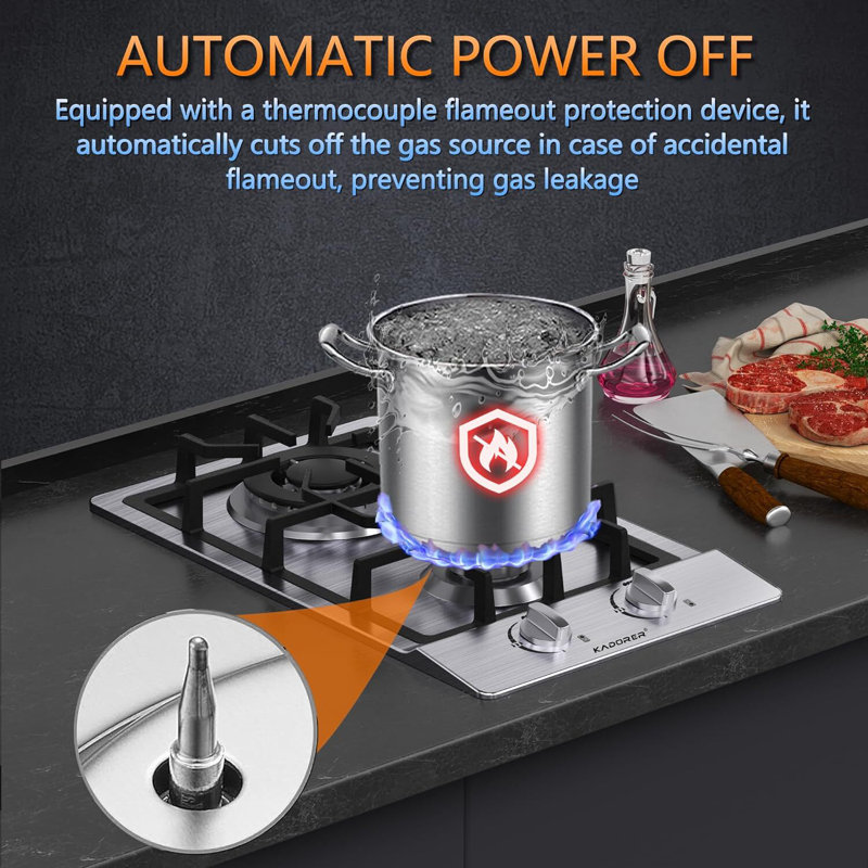 Dual Fuel KADORER 2 Burner Cooktop