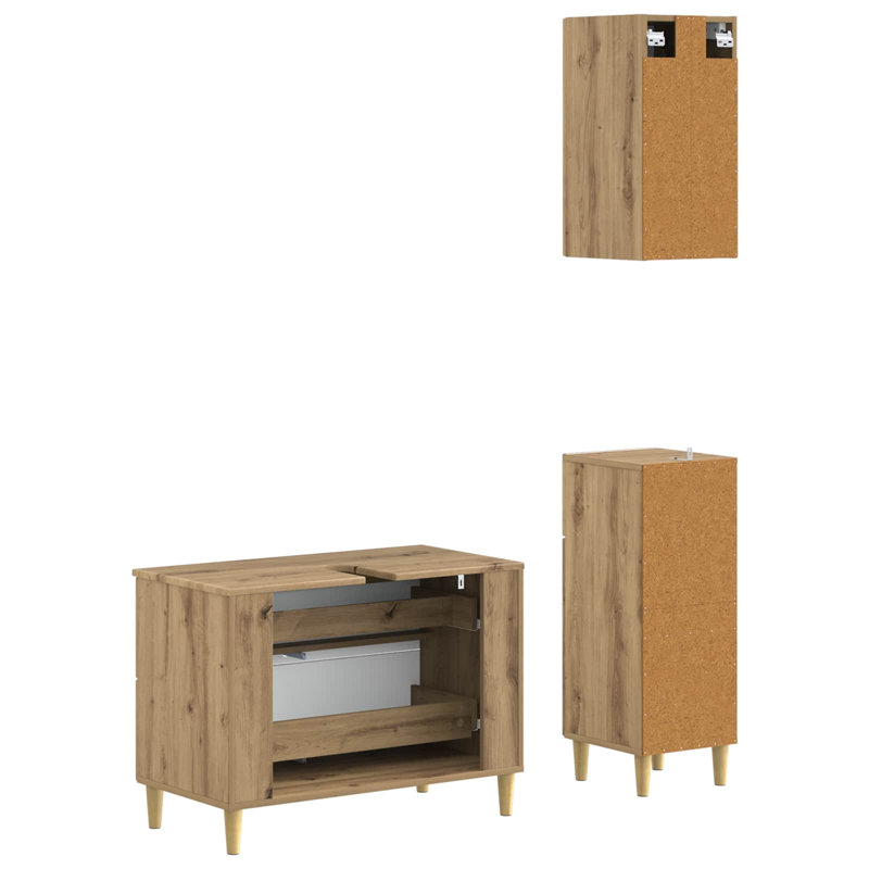 Bathroom Storage Furniture Set, Artisan Oak