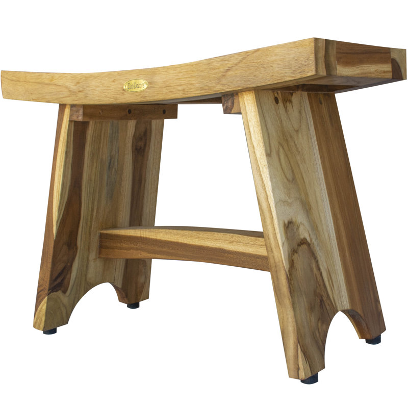 Banc de douche en teck EcoDecors, EarthyTeak - l 24 po Serenity