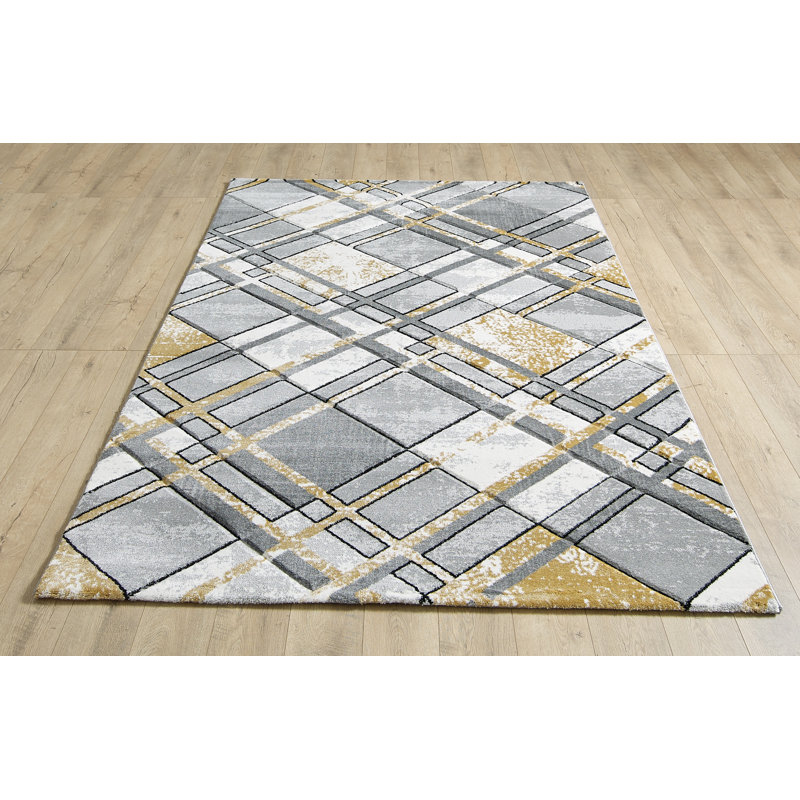 Dicicco Plaid Area Rug, Rectangle 160 x 220cm