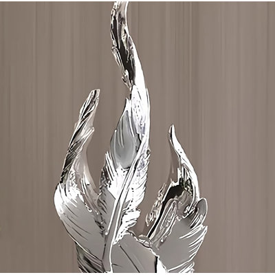 Feather Art Ornaments, Living Room Foyer, TV Cabinet, Wine Cabinet Decorations