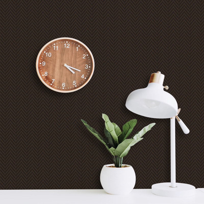 Rouleau de papier peint L 51,18 pi x l 41,64 po, Marron foncé