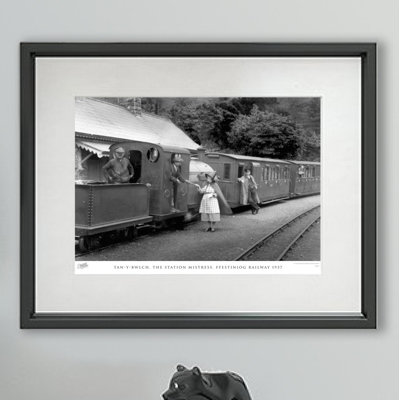 Tan-Y-Bwlch, the Station Mistress, Ffestiniog Railway 1937 1 Piece Single Picture Frame Wall Art