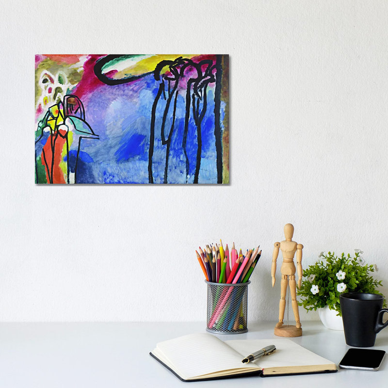 Improvisation 19 by Wassily Kandinsky - Wrapped Canvas Painting, 20.32cm H x 30.48cm W x 1.91cm D