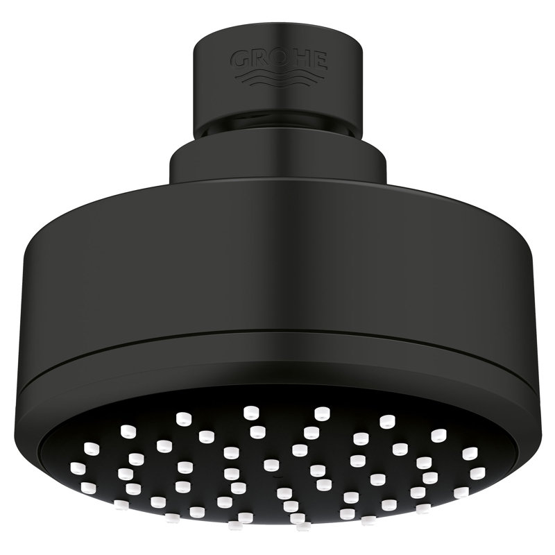 Tempesta® Cosmopolitan Rain Shower Head with SpeedClean Nozzles, Matte Black, 1.75 GPM
