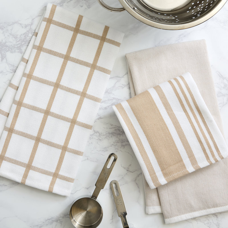 Printed Microfiber Dishtowel Set/2, Beige
