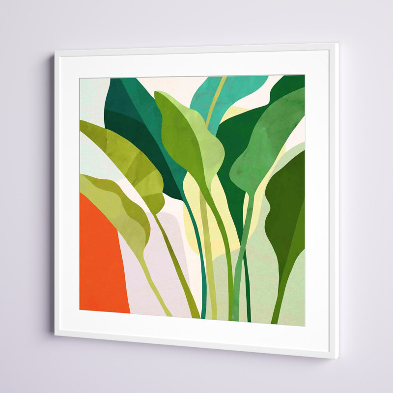 Tropica I by Victoria Borges, White, 20"H x 20"W