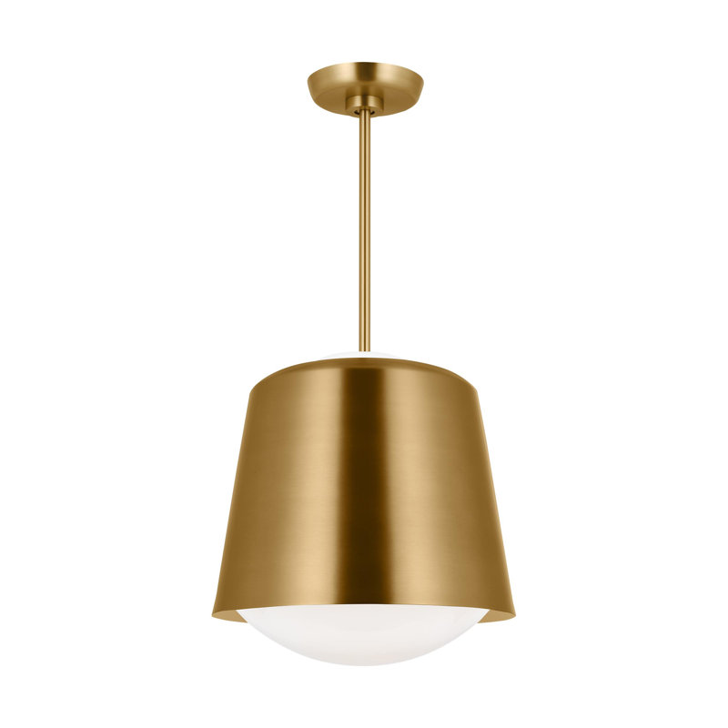 Luminaire suspendu 1 lumière Draper, Or