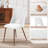 Upholstered Dining Chairs Set Of 4 With Walnut Metal Legs