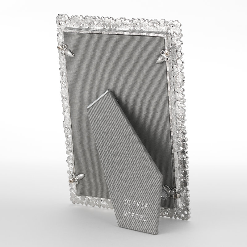Evie Metal Picture Frame, Silver, 4" x 6"