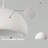 Jimyah 1- Light White Polyesters Unique/Statement Modern Pendant-582369687