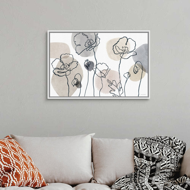 «Think Neutral 01» par Lisa Audit - reproduction d'art, Toile blanche encadrée, H 26 po x l 38 po x P 1,75 po