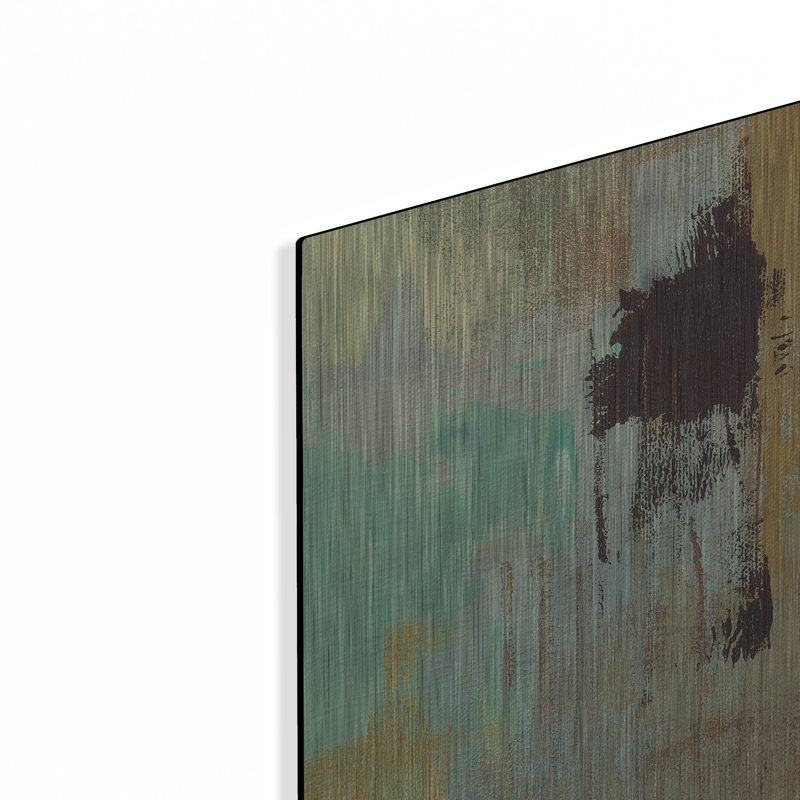 «Teal and Aqua Reflections 3» par Silvia Vassileva, art mural
