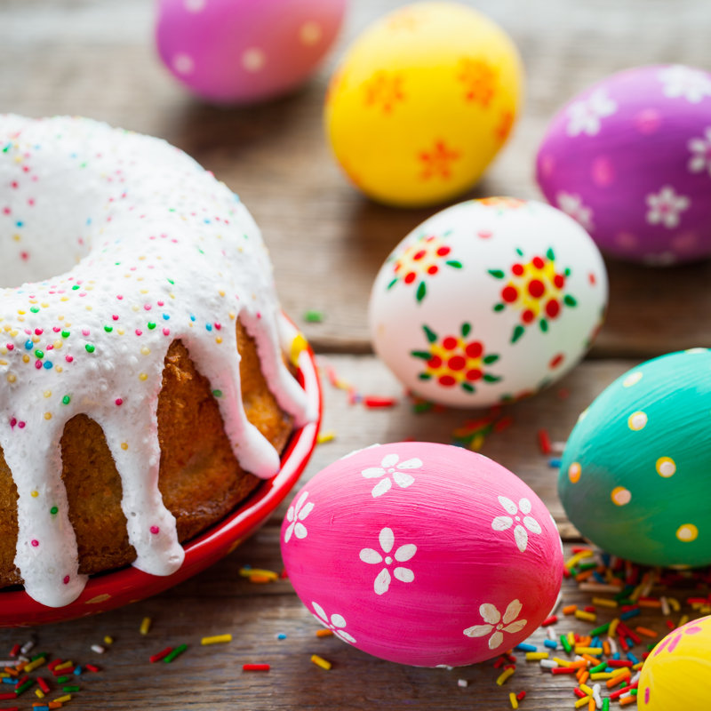 Easter Cake by ChamilleWhite - Wrapped Canvas Print, 30cm H x 30cm W
