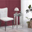 Artisanal Round Mirror Breakfast Table With Diamond-Cut Pedestal Space-Saving Bistro-1758771938
