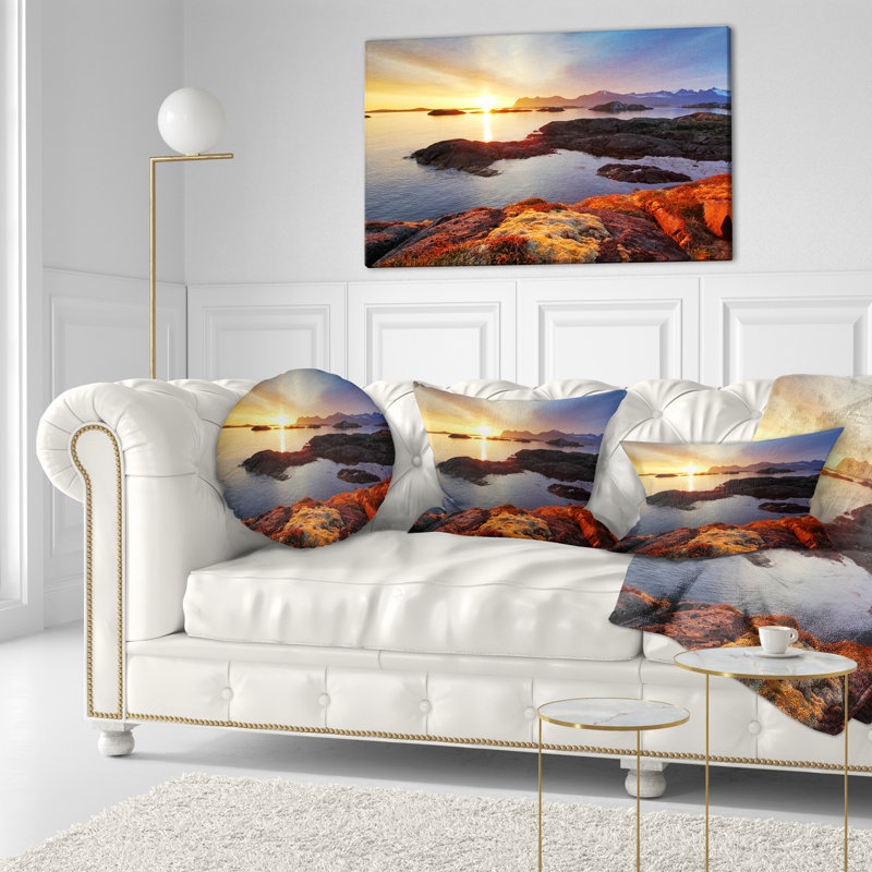 Coussin lombaire en norvège mer coast