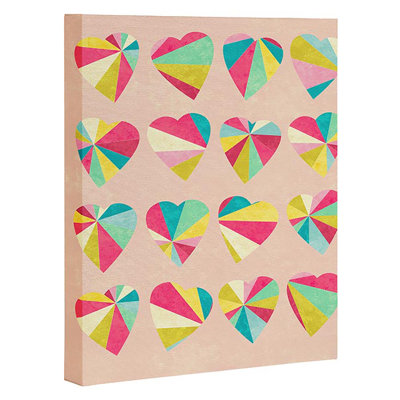 « some hearts », impression sur toile