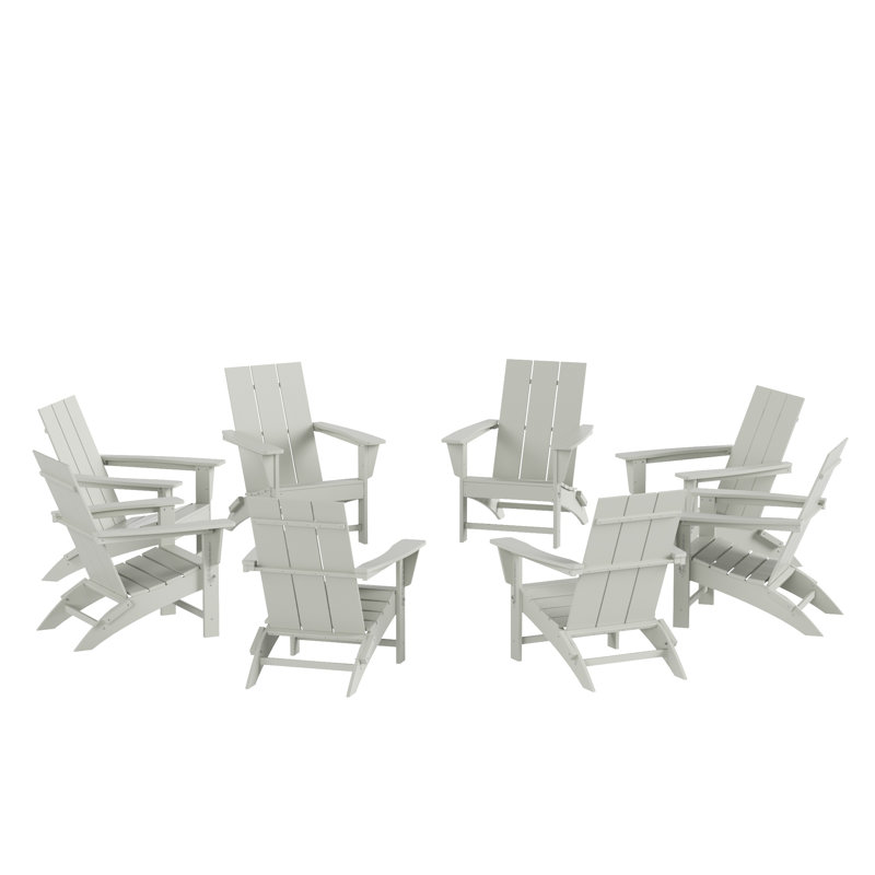 Ensemble de chaises Adirondack pliables Joubert, Sable