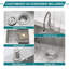 Évier utilitaire encastrable 25 po L 25 po x l 22 po avec distributeur de savon-128553749
