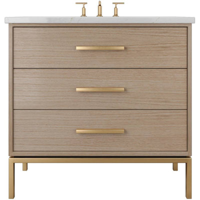 Rift Oak Three-Drawer Single Bath Vanity