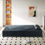 Canapé moderne avec 2 coussins, canapé-lit en velours côtelé et rembourré de mousse, matelas pliant simple de 15 po pour le salon, le lit d'invité, la salle de jeux, aucun assemblage requis-580268223