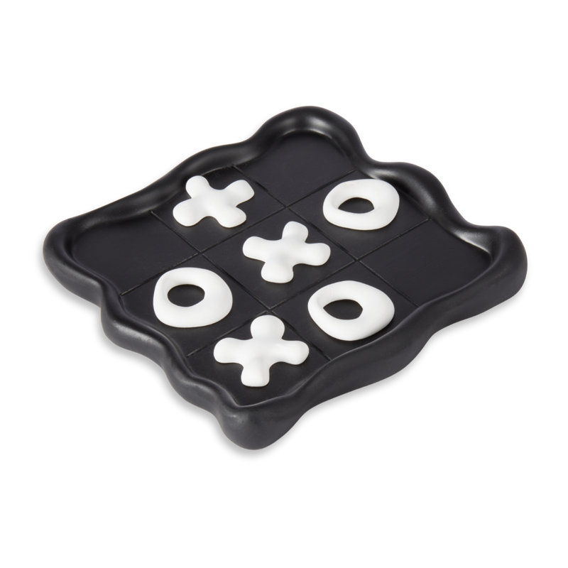 Ensemble de tic tac toe en résine