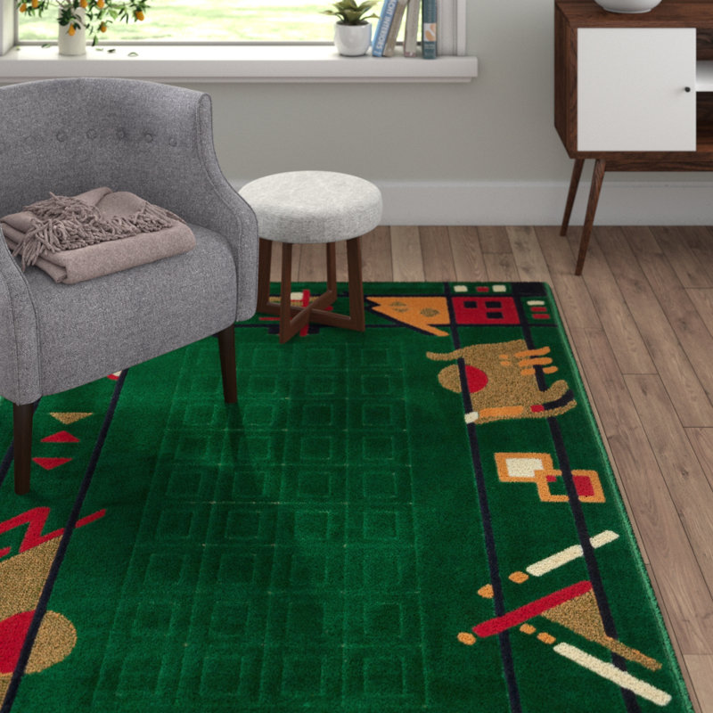 Sartain Abstract Shag Area Rug, Rectangle 120 x 170cm