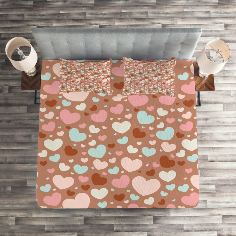 Modern & Contemporary Polyester Coverlet, King Bedspread + 2 Shams