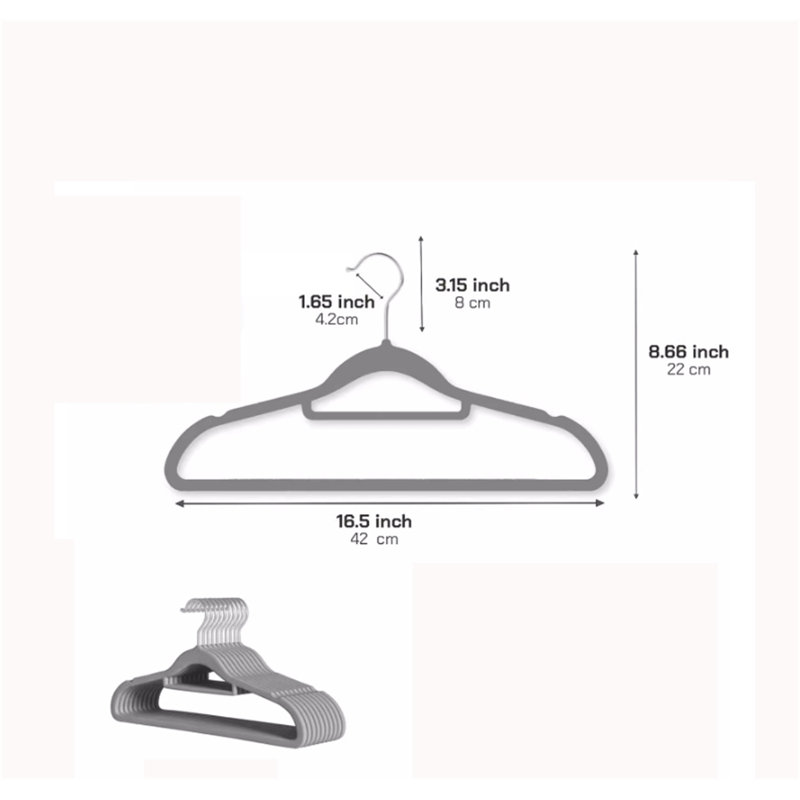 Cintre en plastique ABS, 50