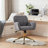Office Chair,Artificial Rabbit Hair Home Office Chair With Metal Base,Adjustable Desk Chair Swivel Office Chair,Vanity Chair-855996591