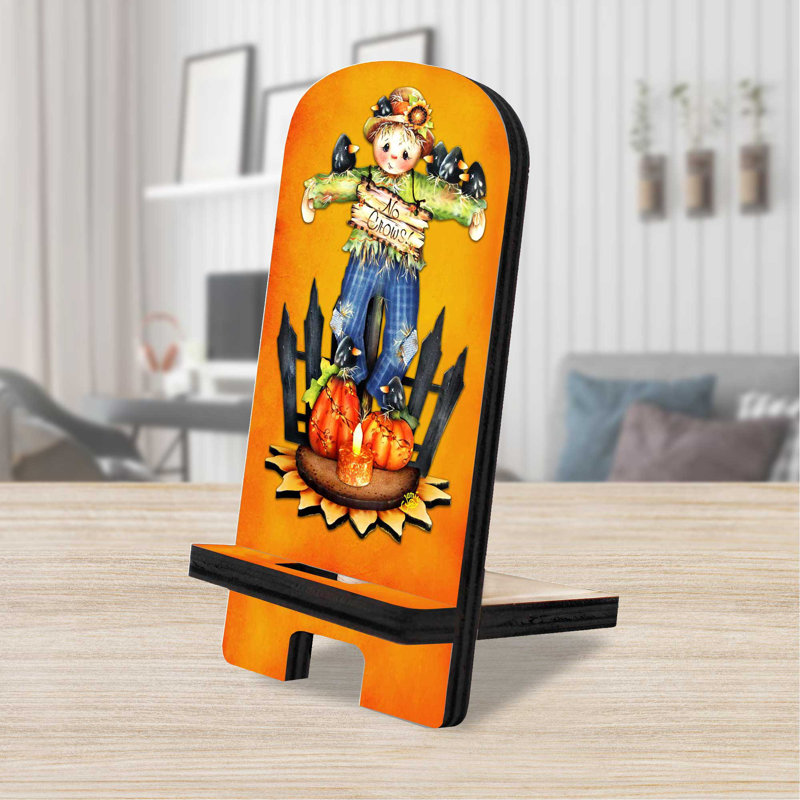 Support de bureau Designocracy orange / bleu / gris, H 6 po x l 3 po x P 3 po