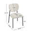 Chaises de salle à manger rembourrées avec pieds en métal (ensemble de 2)