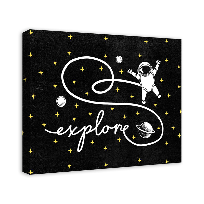 Art sur toile astronaute explor space Maley, Toile tendue, H 20 po x l 24 po x P 1,25 po