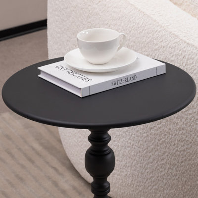 2P, Vintage Metal Coffee Table End Table, Round Side Table For Sofa Bedside Nightstand, Accent Table Decorative Small Space Living Room Bedroom, Coffee Table
