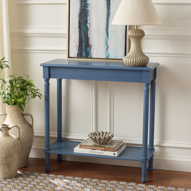 Rutherford End Table with Storage, Blue