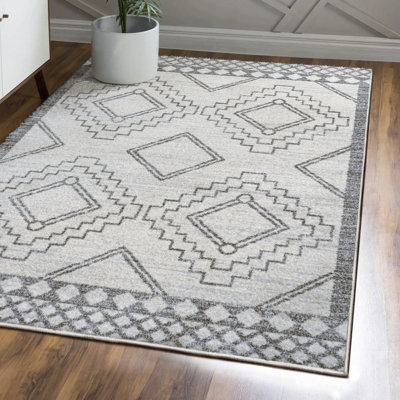 Amir Moroccan Beni Souk Cream/Gray Rug