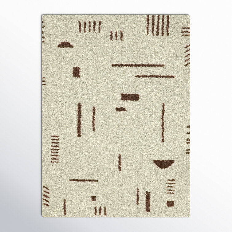 Morin Abstract Shag Area Rug