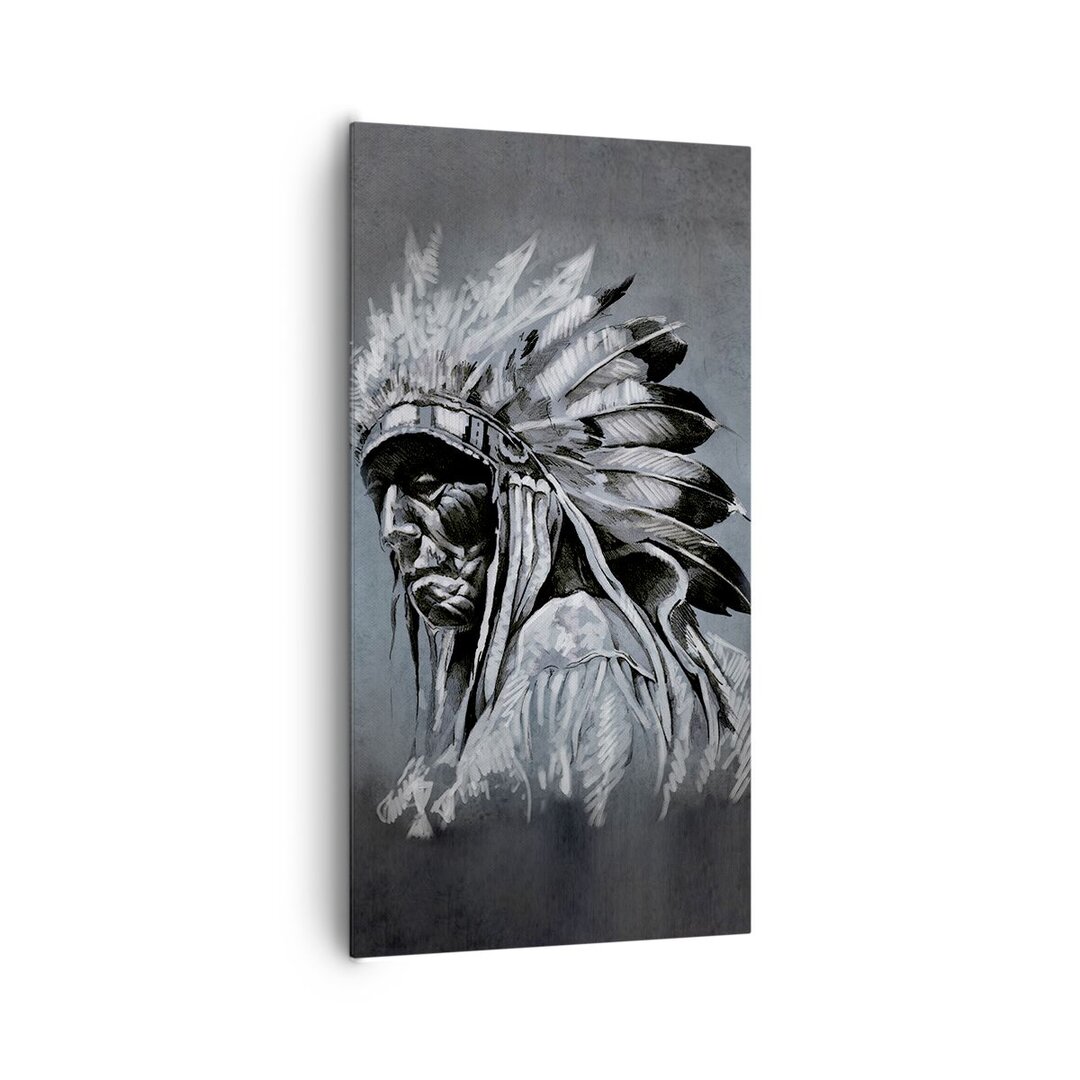 Leinwandbild Indian Plume Man