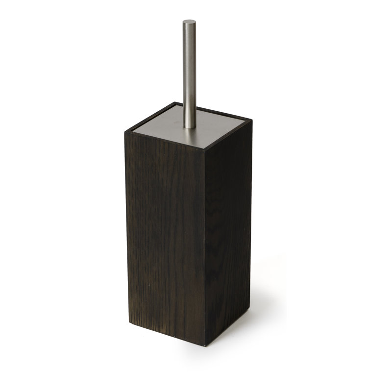 Ashford Free Standing Toilet Brush Holder, Dark Oak