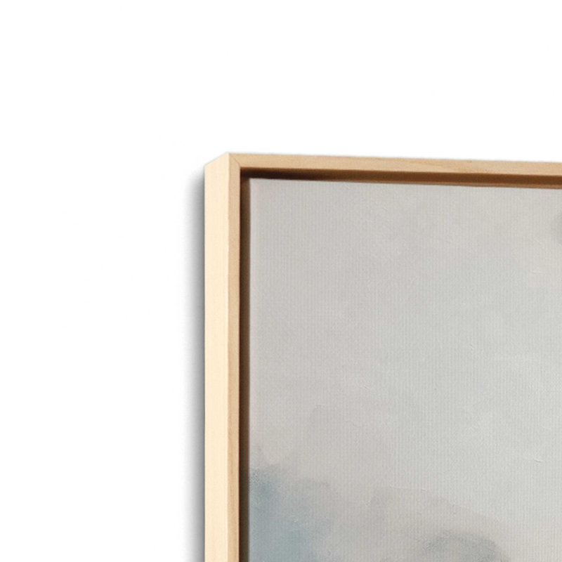 Misty Blue Reflections, reproduction sur toile dans un cadre, H 32,75 po x l 48,75 po, Érable américain